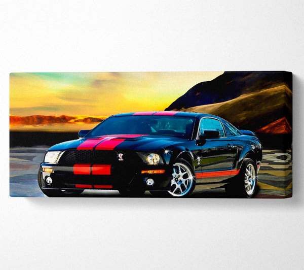 Shelby Mustang Red Stripes