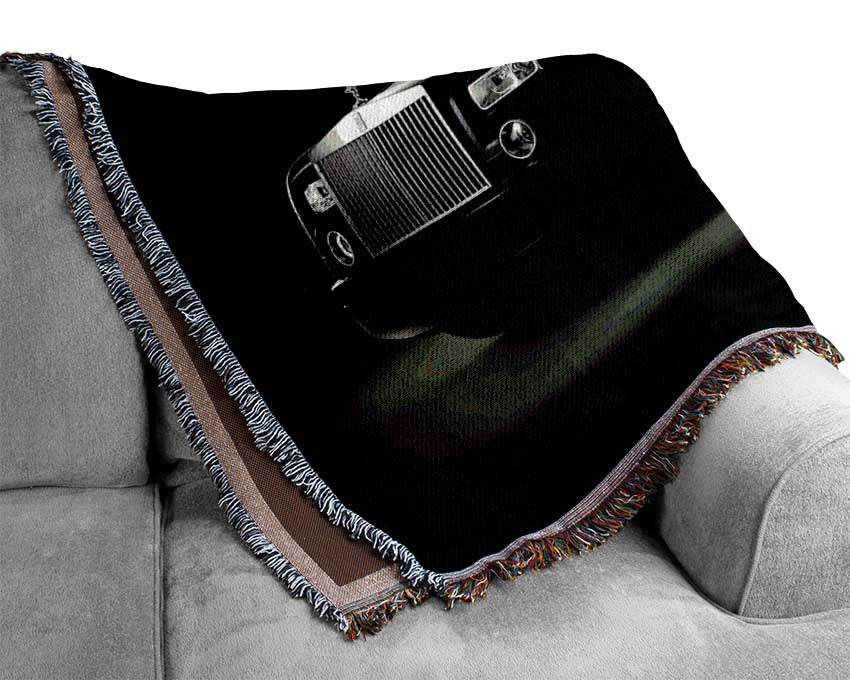 Rolls Royce Black Woven Blanket