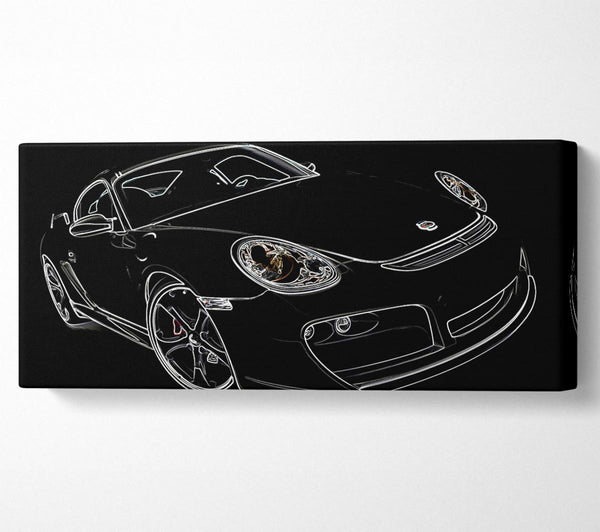 Porsche 911 White On Black