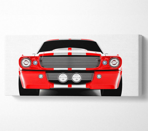 Mustang Red Front Grill