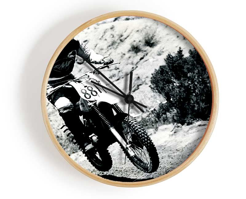 Motorcross Retro Race Clock - Wallart-Direct UK