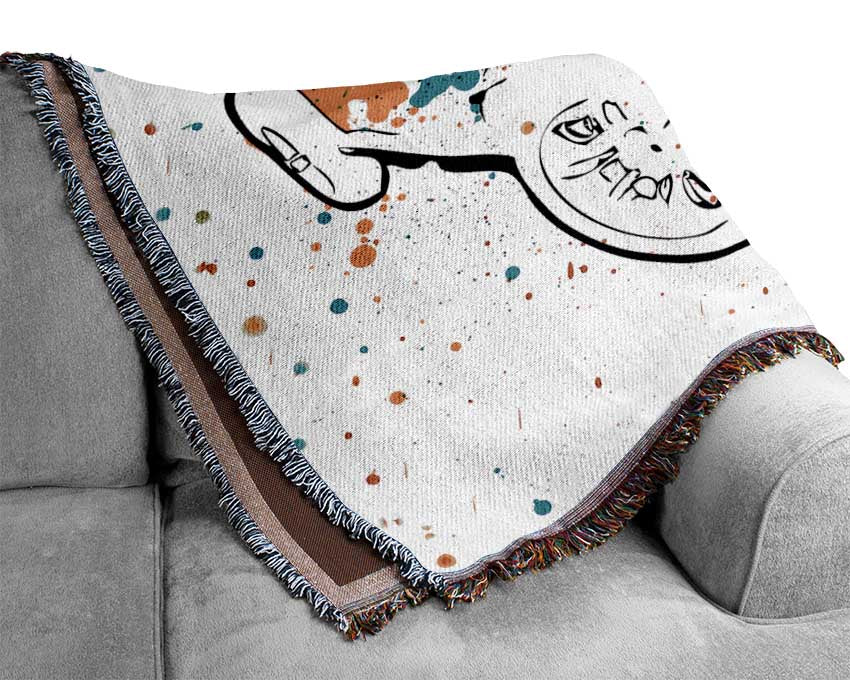 Mini Rainbow Paint Splat Woven Blanket