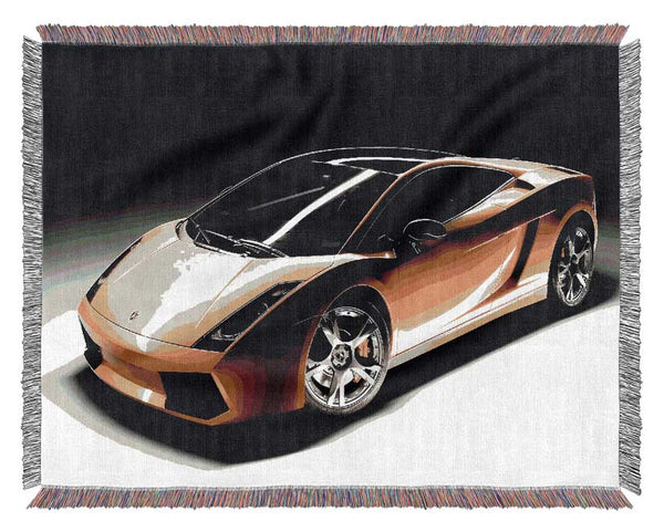 Lamborghini Yellow Stunner Woven Blanket