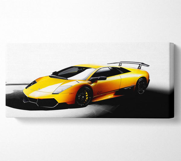 Lamborghini Side Profile Yellow