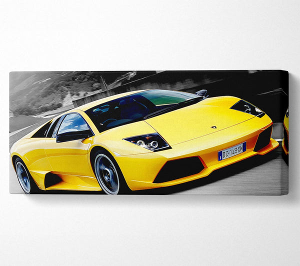 Lamborghini On The Move Yellow