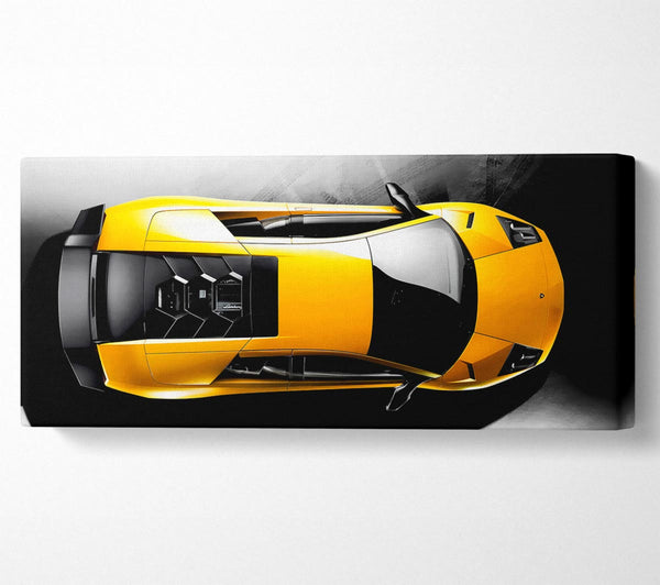 Lamborghini From Above Yellow