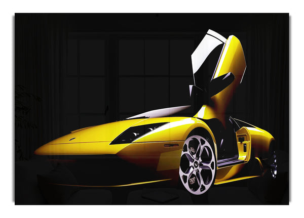 Lamborghini Doors Yellow