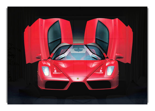 Lamborghini Bat Winged Doors Red