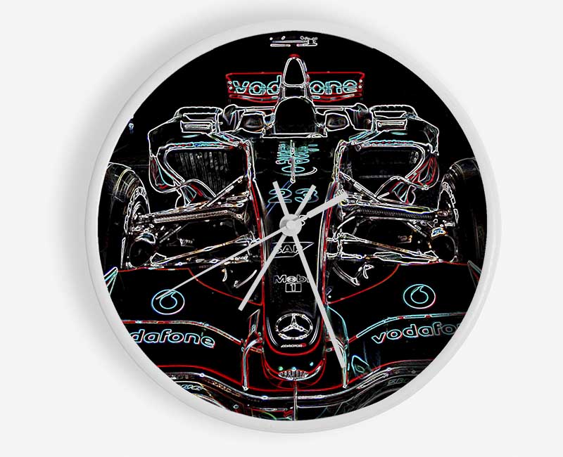 Formula One Pole Postion Clock - Wallart-Direct UK