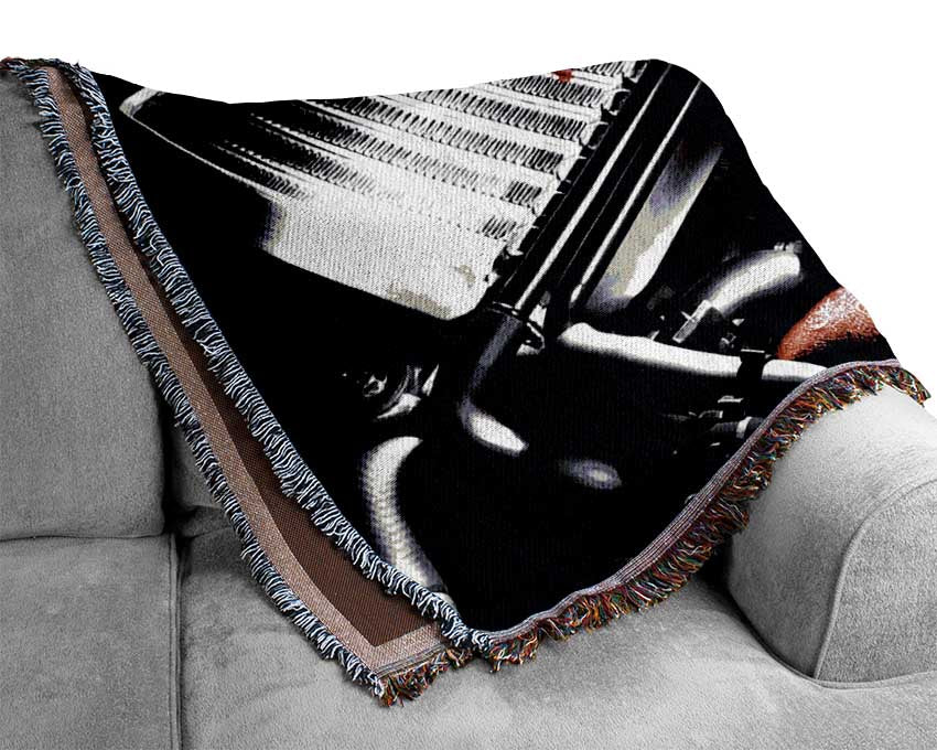 Formula One Engine Woven Blanket