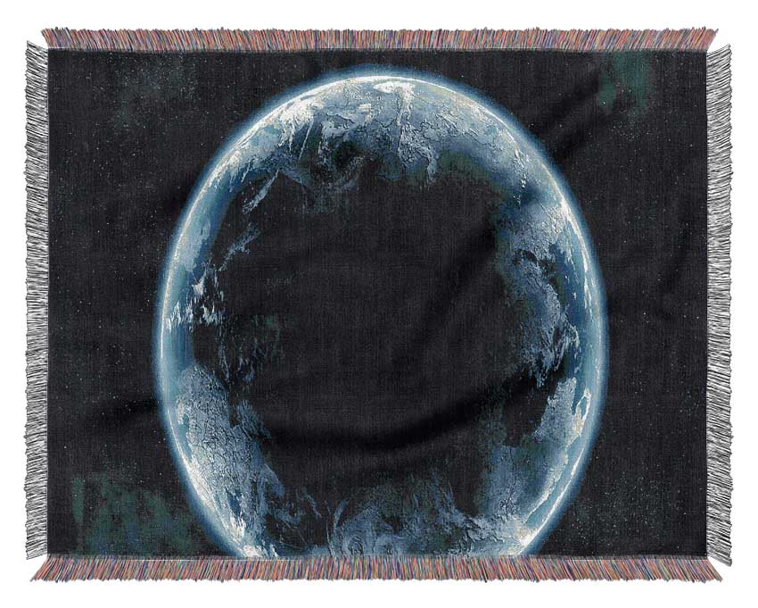 Planet Universe Blue Woven Blanket