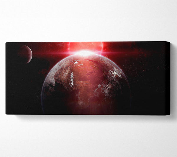 Earth Red Sunrise From Space