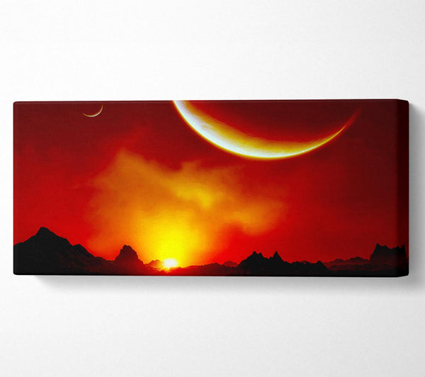 Red Sunrise On Mars