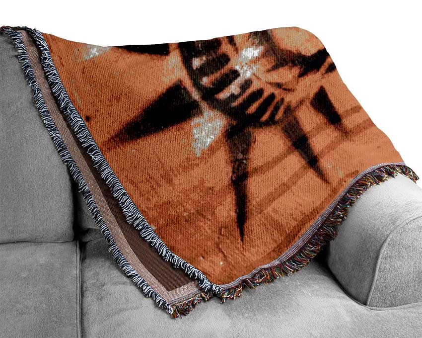 Statue Of Liberty Cry Woven Blanket