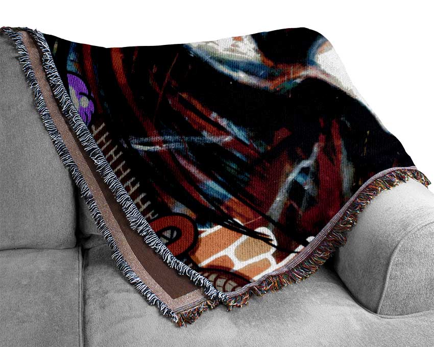 Red Woman Woven Blanket