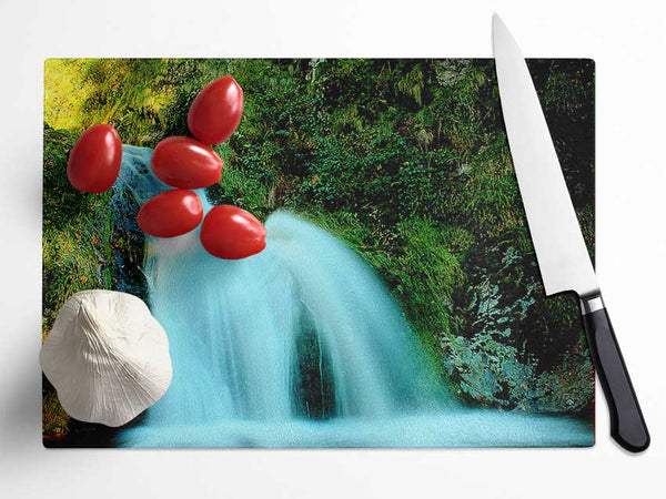 Natural Waterfall Glass Chopping Board