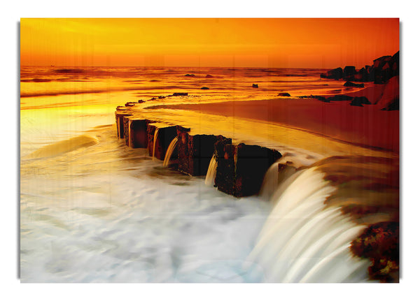 The Golden Flow To The Ocean