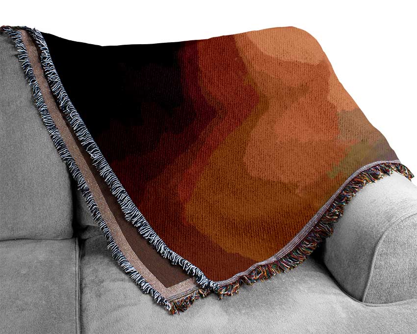 Niagara Falls Night Rainbow Woven Blanket