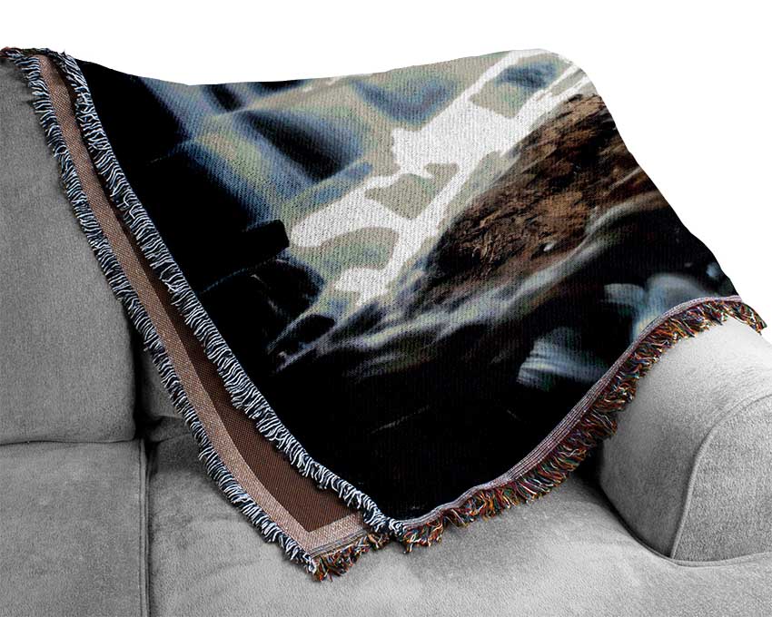 The Waterfall Mountain Woven Blanket