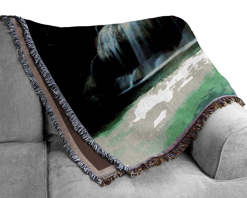 Waterfall Paradise Clear Waters Woven Blanket