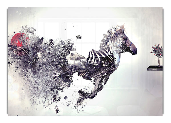 Abstraktes Zebra