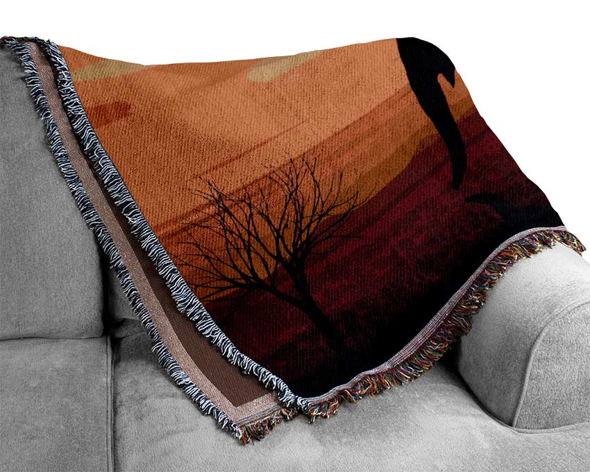 Elephant Safari Desert Woven Blanket