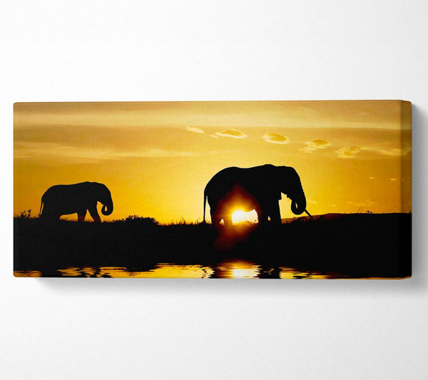 Elephants Watering Hole