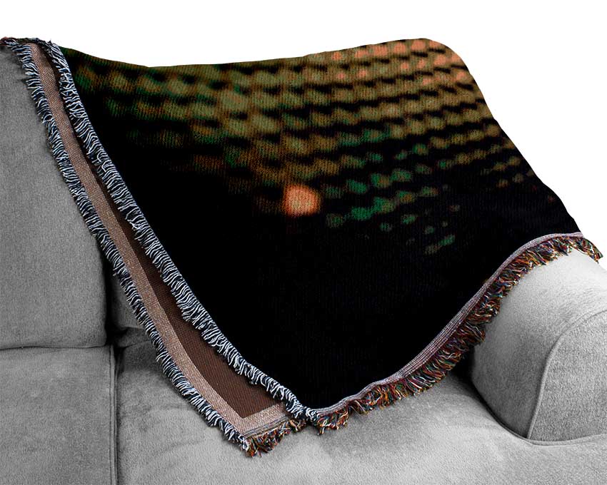 Green Snake Huddle Woven Blanket