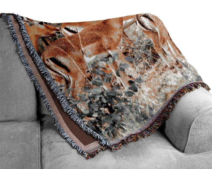 Herd Of Deer Woven Blanket