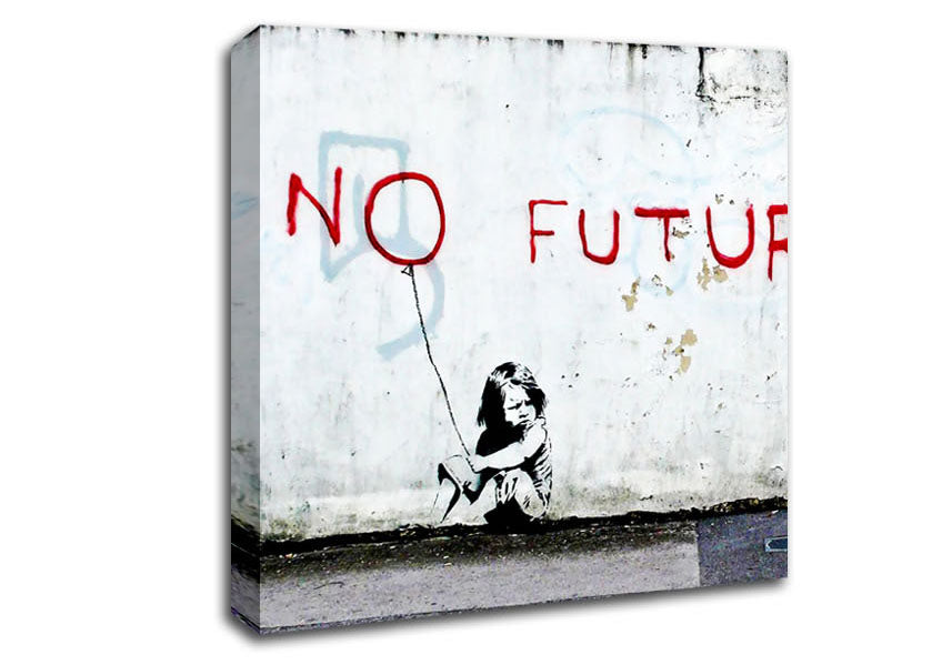 Picture of No Future Balloon Square Canvas Wall Art