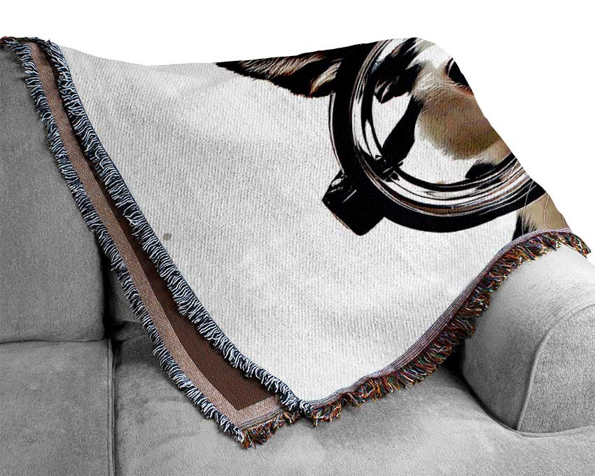 Nerd Dog Woven Blanket