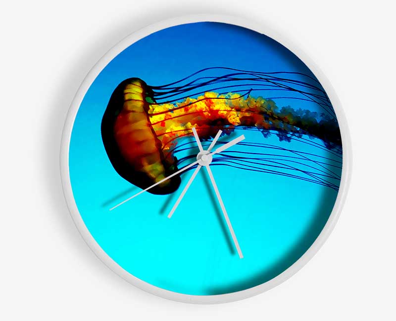 Ocean Jellyfish Clock - Wallart-Direct UK