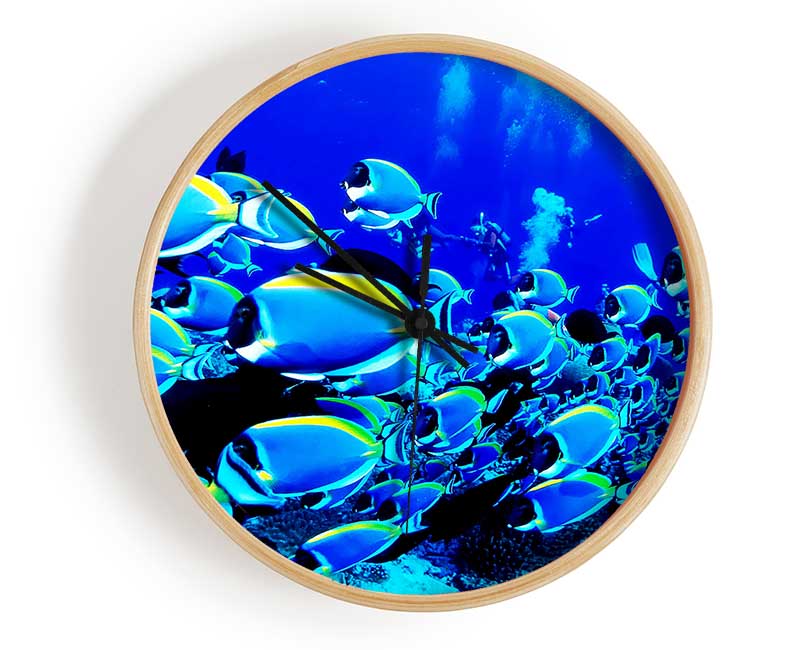 Oceans Glory Clock - Wallart-Direct UK
