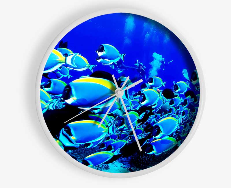 Oceans Glory Clock - Wallart-Direct UK