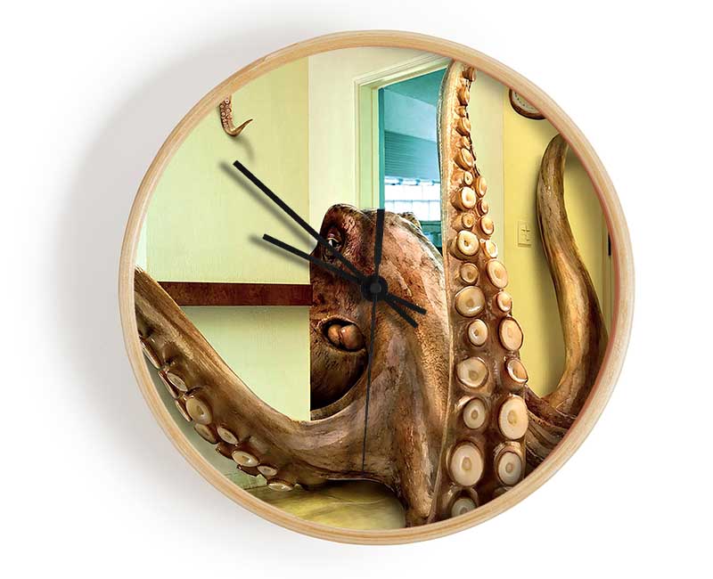 Octopus Invasion Clock - Wallart-Direct UK