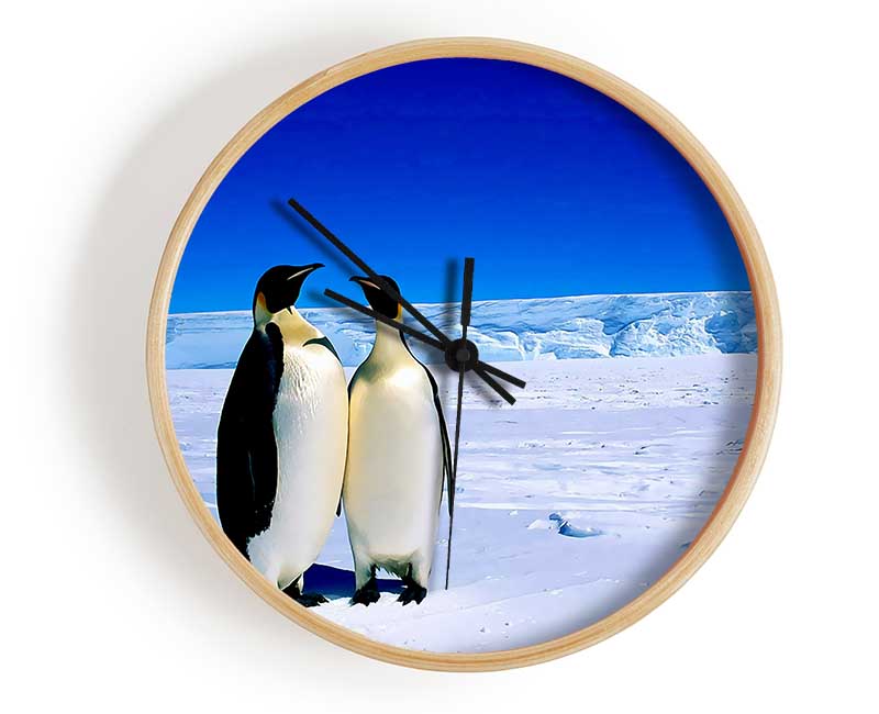 Penguin Stroll Clock - Wallart-Direct UK
