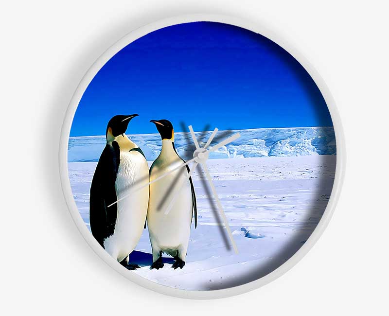 Penguin Stroll Clock - Wallart-Direct UK
