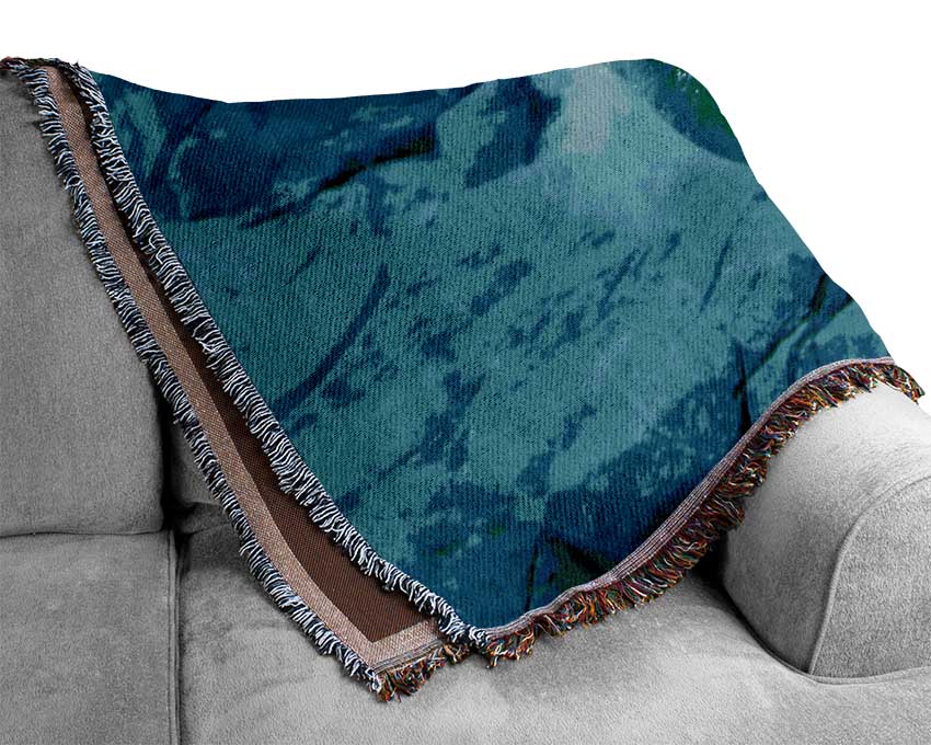 Polar Bear Ocean Woven Blanket