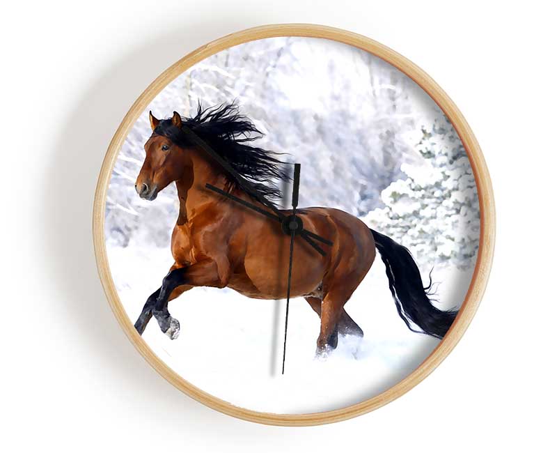 Racing Horse Clock - Wallart-Direct UK
