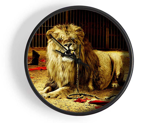 The Lion Tamer Clock - Wallart-Direct UK