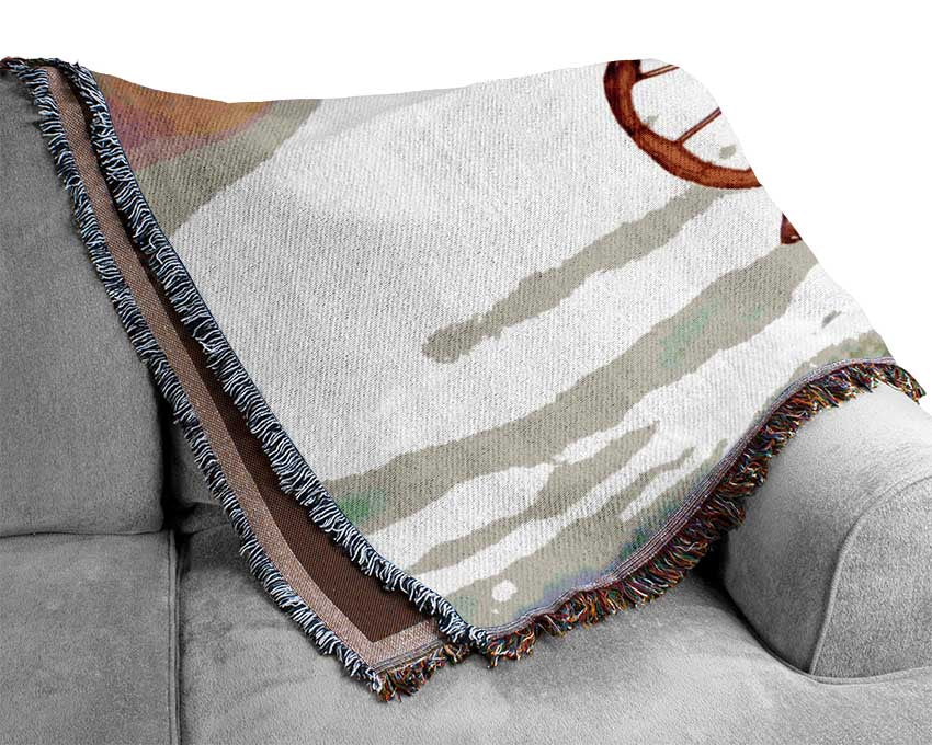 Transparent Winged Butterfly Woven Blanket