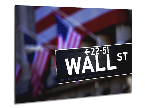 Wall Street American Metal Print