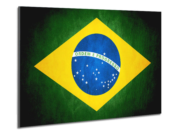 Brazillian Flag Metal Print