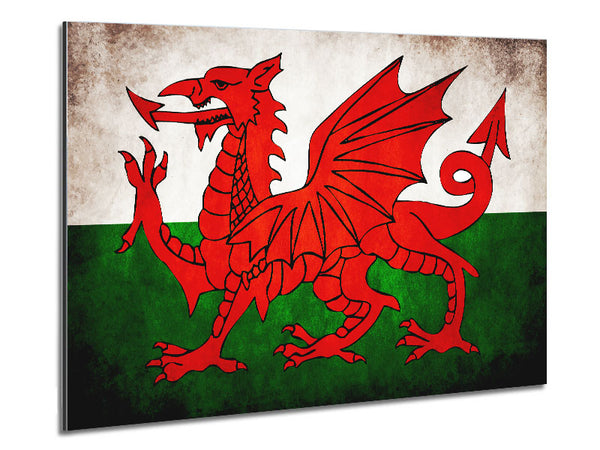 Welsh Dragon Metal Print