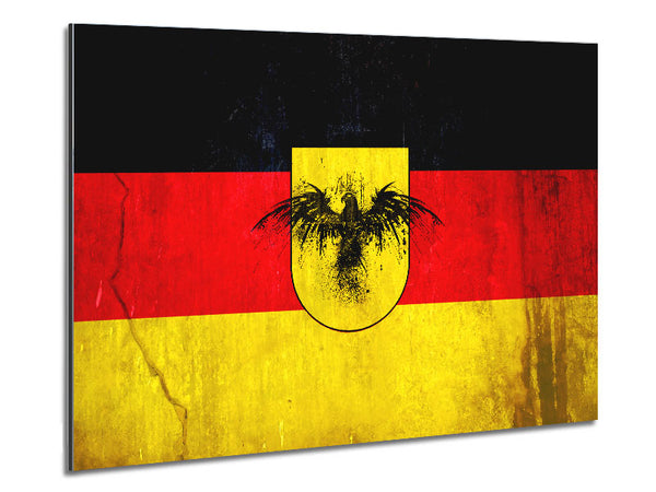 German Flag Eagle Metal Print