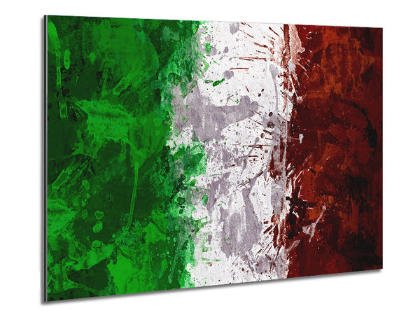Grunge Flag Of Italy Metal Print