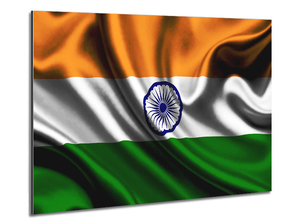 Indian Flag Metal Print