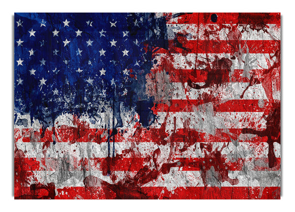 Usa American Flag Grunge