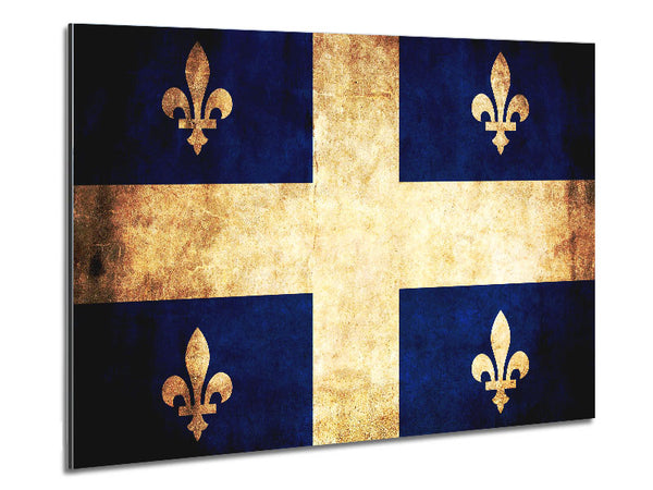 Canada Quebec Flag Metal Print