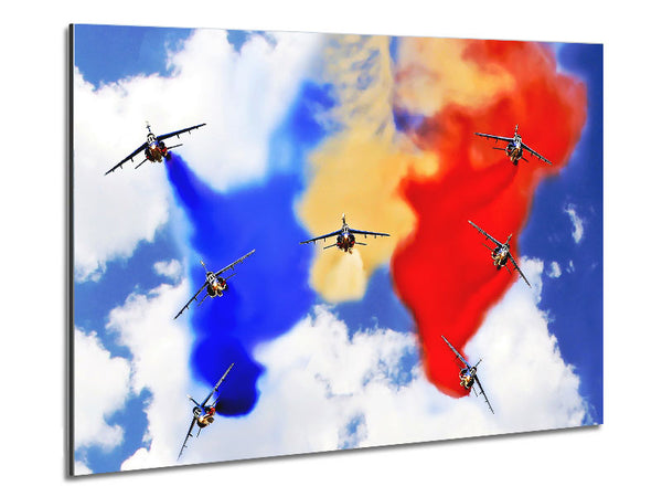 French Airshow Colours Metal Print